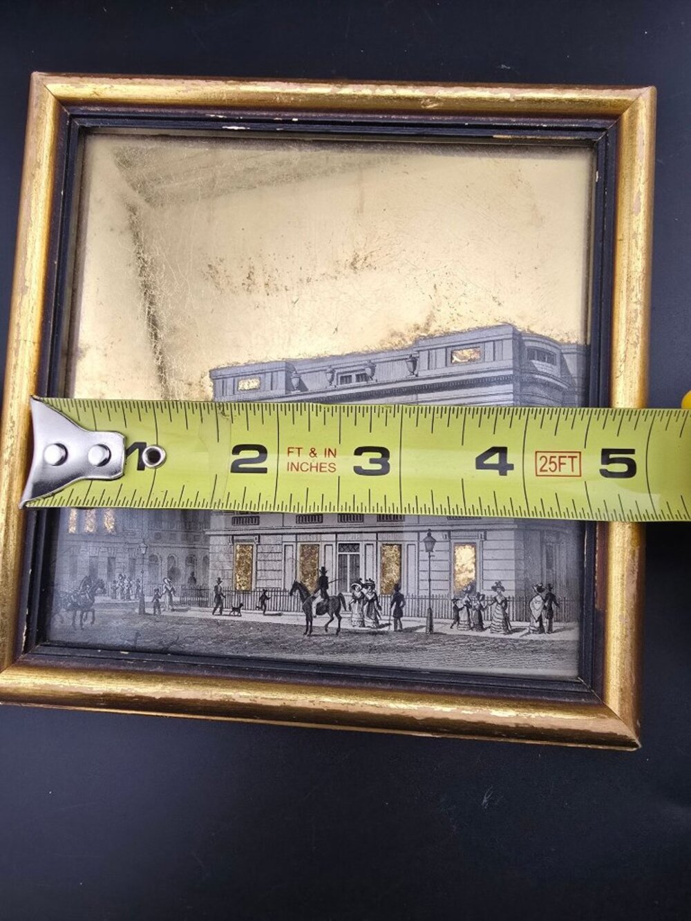 Vintage 1950's Sungott Art Studios Decoupage Framed Artwork Flat Glass READ - Picture 7 of 11
